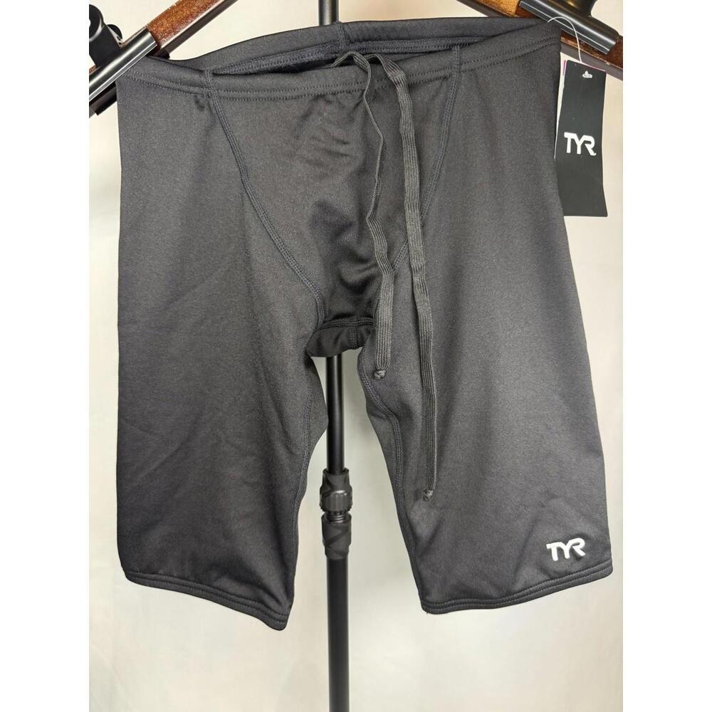 TYR Swim‎ Jammers Mens XS Black Durafast Elite UPF 50+ Chlorine Proof SDUS7A